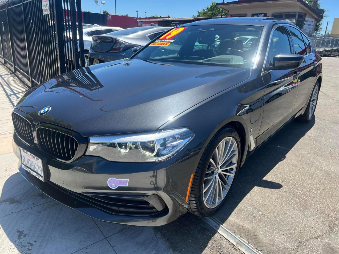 2019 DARK GRAY /BLACK BMW 5-Series (WBAJA9C5XKB) , located at 744 E Miner Ave, Stockton, CA, 95202, (209) 944-5770, 37.956863, -121.282082 - Photo#2